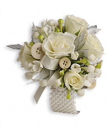 All Buttoned Up Corsage