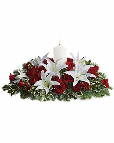 Luminous Lilies Centerpiece