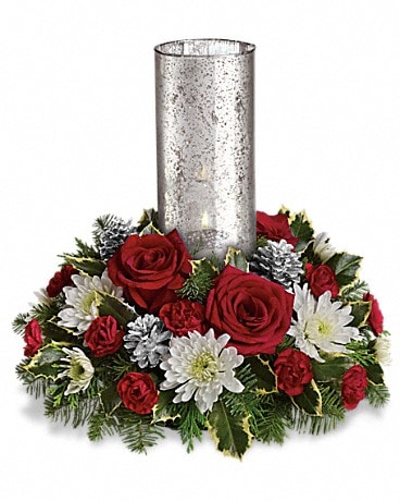 Let's Be Merry Centerpiece by Teleflora
