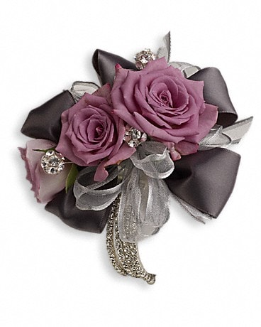 Roses And Ribbons Corsage
