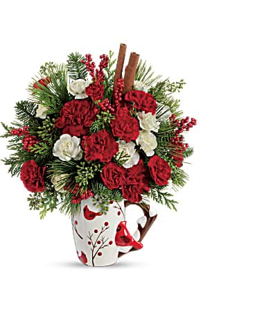 Send a Hug® Christmas Cardinal by Teleflora