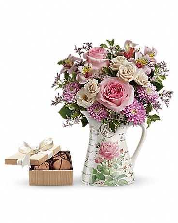 Teleflora's Fill My Heart with chocolates