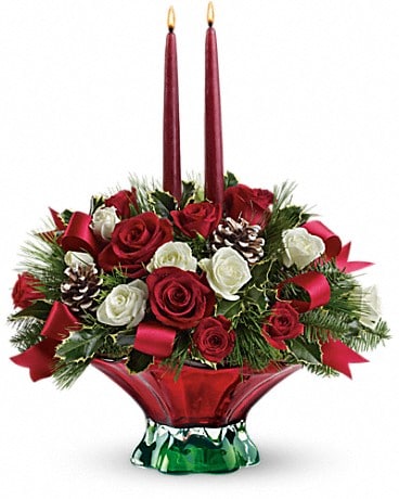 Teleflora's Colors of Christmas Centerpiece