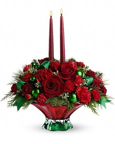 Teleflora's Joyful Christmas Centerpiece