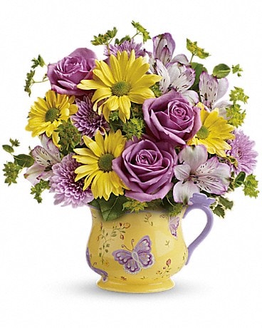 Teleflora's Butterfly Serenity Bouquet