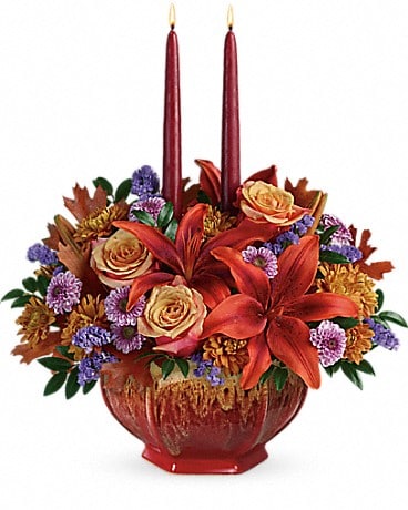 Teleflora's Autumn Ablaze Centerpiece