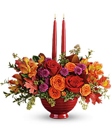 Teleflora's Brightest Bounty Centerpiece