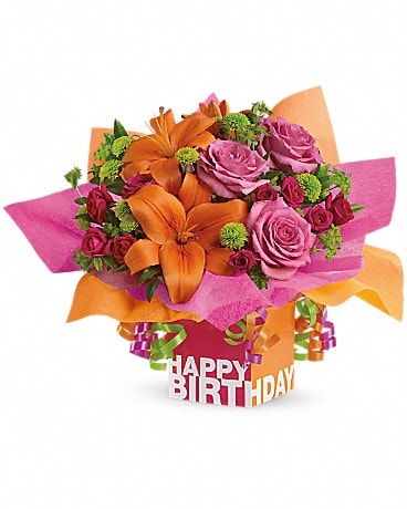 Teleflora's Rosy Birthday Present
