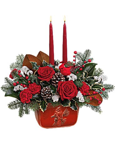 Teleflora's Christmas Classic Centerpiece