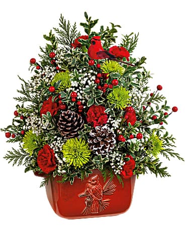 Teleflora's Cardinal Heirloom Tree