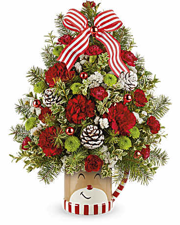 Teleflora's Send A Hug Merry Reindeer Tree