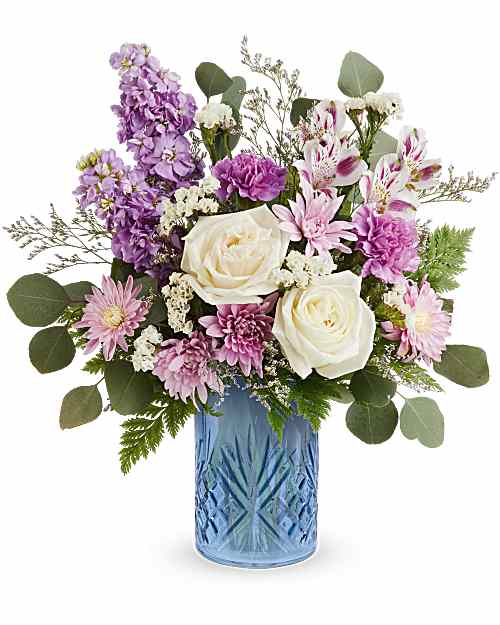 Teleflora's Blue Bliss Bouquet