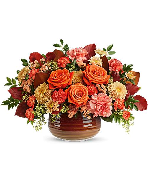Teleflora's Rustic Ember Centerpiece