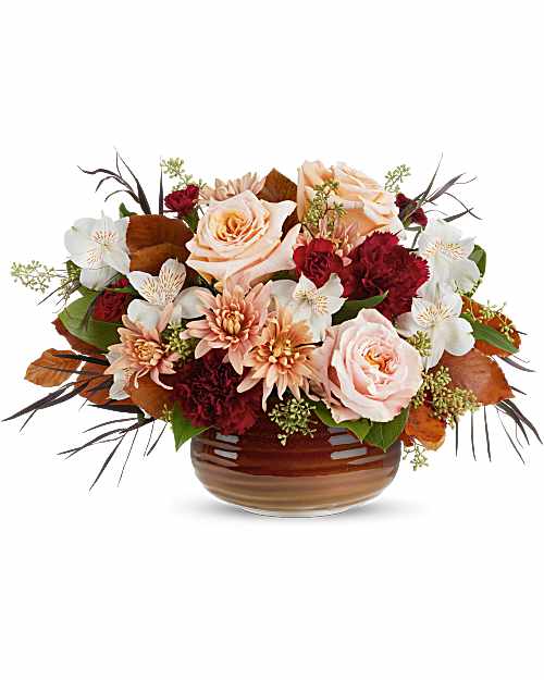 Teleflora's Sunset Stone Centerpiece