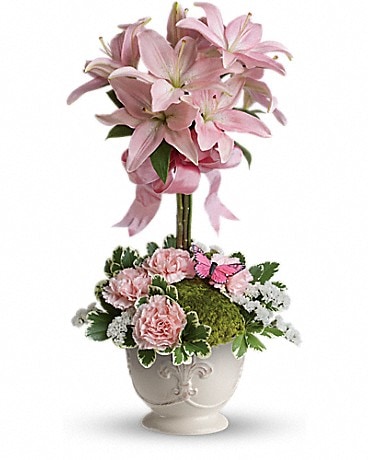 Teleflora's Blushing Lilies