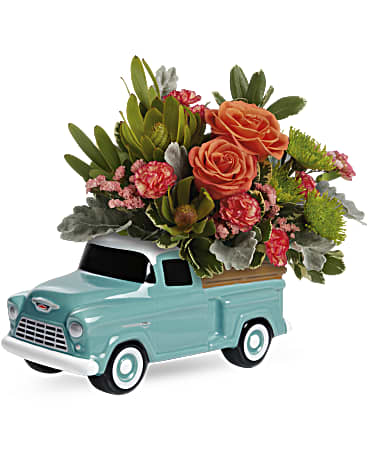 Teleflora's Keep Trucking Chevy Bouquet