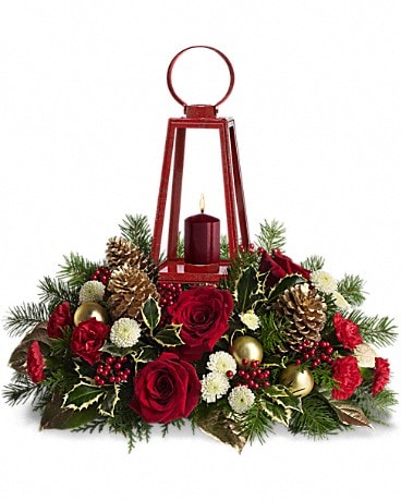 WILLIAMSBURG Lantern Centerpiece by Teleflora